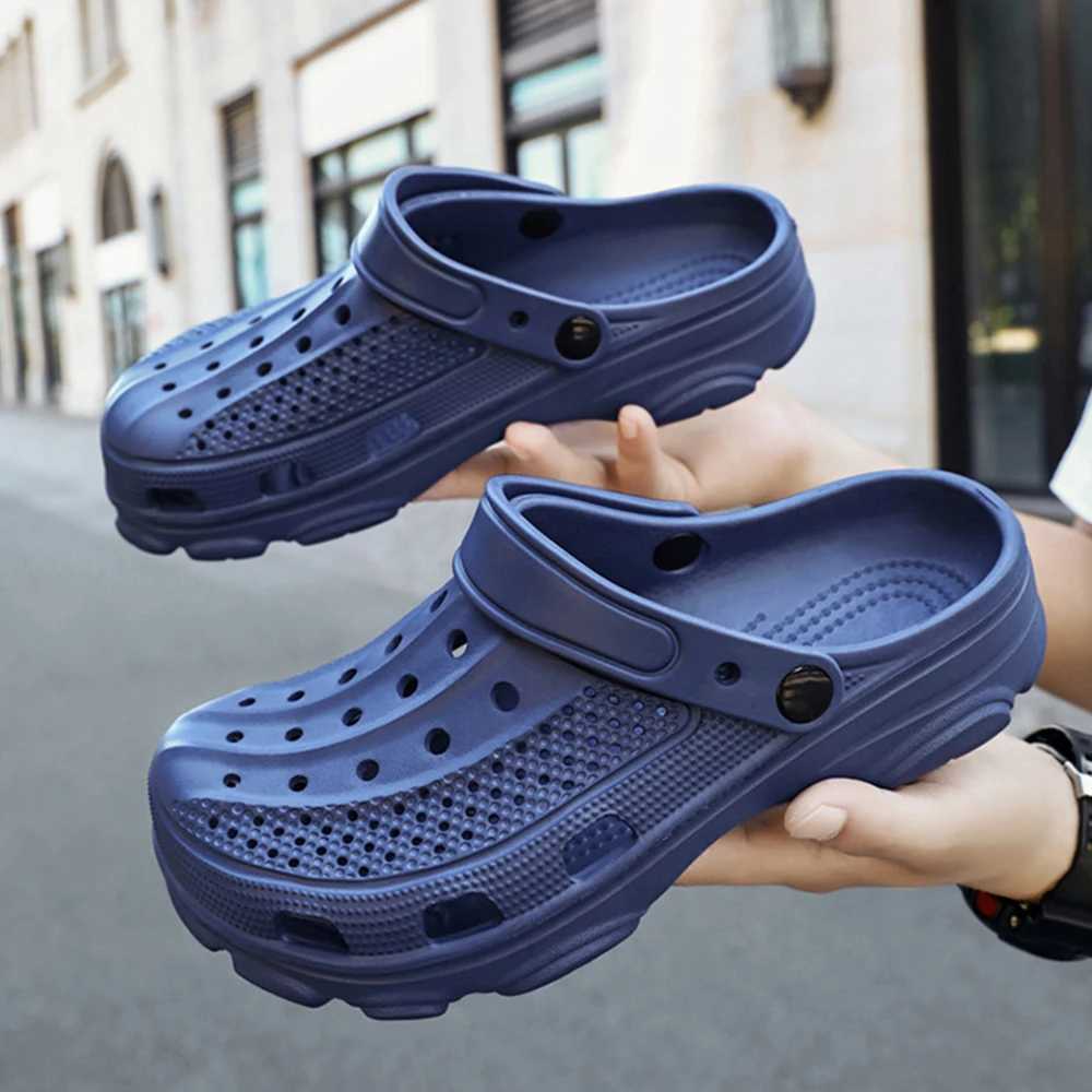 New Arrival Litfun Fashion Clogs Mens EVA Lightweight Cave Garden Shoes Outdoor Mens Beach Sandals Home Bathroom Shoes Neutral Casual Sliders T250407