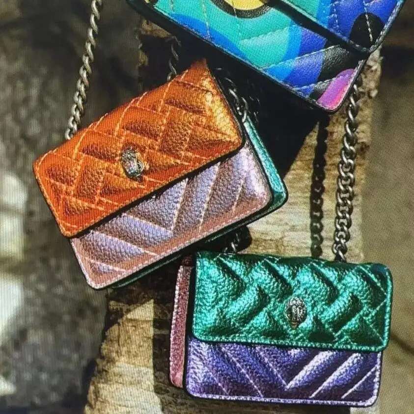2024 Color Match Fashion Small Fragrance Foreign Style Plaid Classic Eagle Head Crossbody Hawk Head Bag