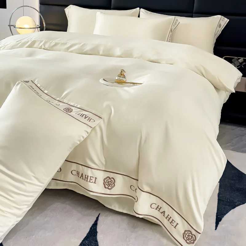 Silk Like Satin Bedding White Duvet Cover Set Soft Lightweight Polyester Satin Comforter Cover Hotel Silky Bedding Set X250408