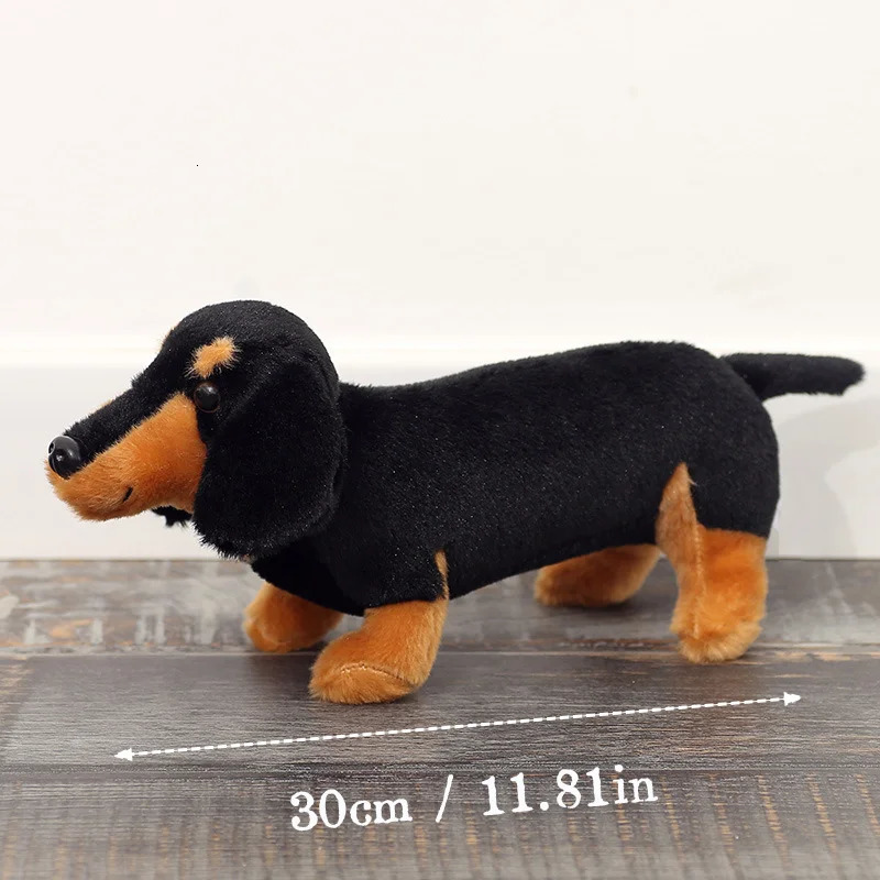 Hallowen Simulation Sausage Dog Plush Toy Cute Soft Stuffed Animals Dachshund Dog Doll Funny Home Party Decor Kids Birthday Gift 251107