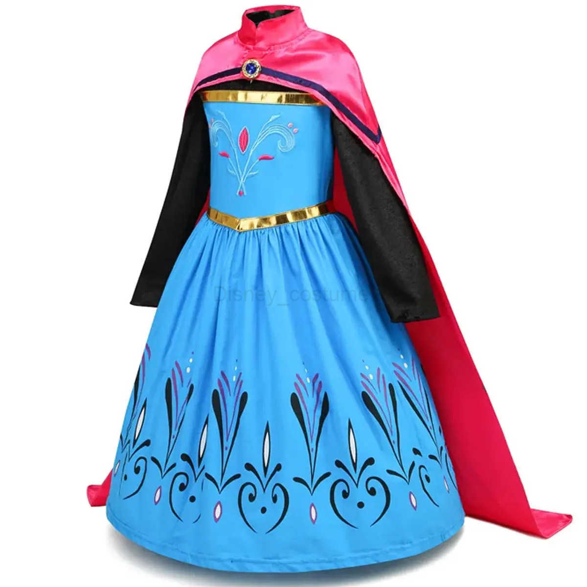 Disney Little Girl Snow Queen Elsa Coronation Fancy Princess Dress Party Costume Childrens Carnival Frozen Girl Role Playing Princess Costume X250408