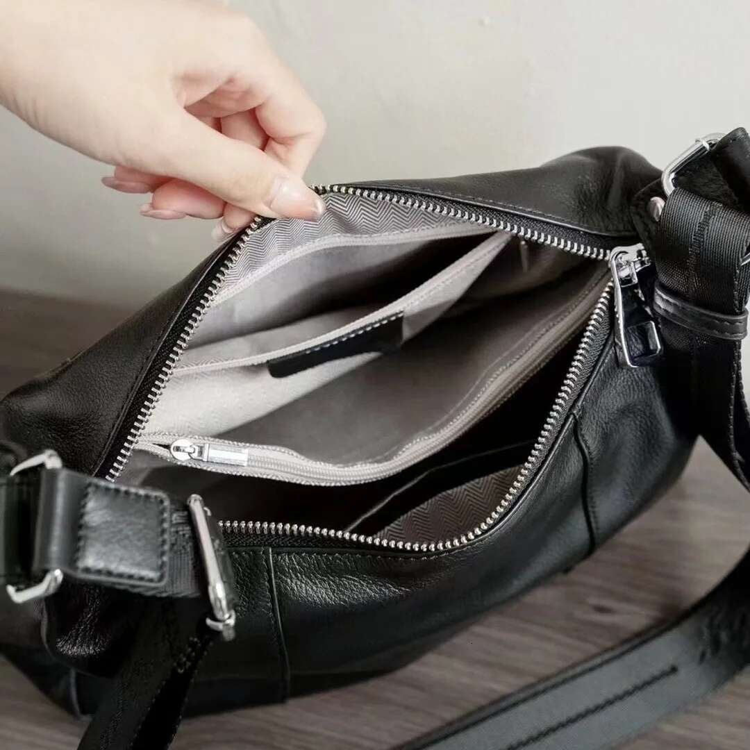 Ladies' High Quality Genuine Shoulder Versatile Natural Cowhide Crossbody Bag Women's Casual Leather Handbag