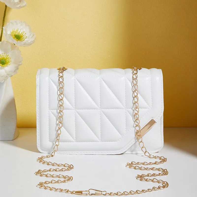New Arrival Black luxury handbag and wallet womens PU leather messenger shoulder bag plain weave womens cross body bag T250407