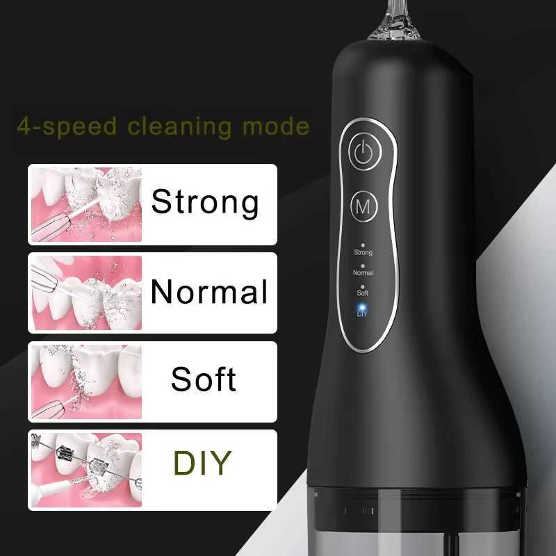 Oral irrigator portable dental sink USB charging sink tooth picking nozzle mode waterproof M250408
