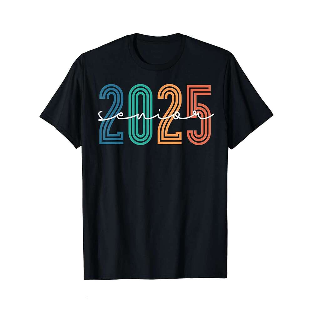Designer T shirt Senior 2025 Graduation Class Of 2025 Back To School - 220g Tshits