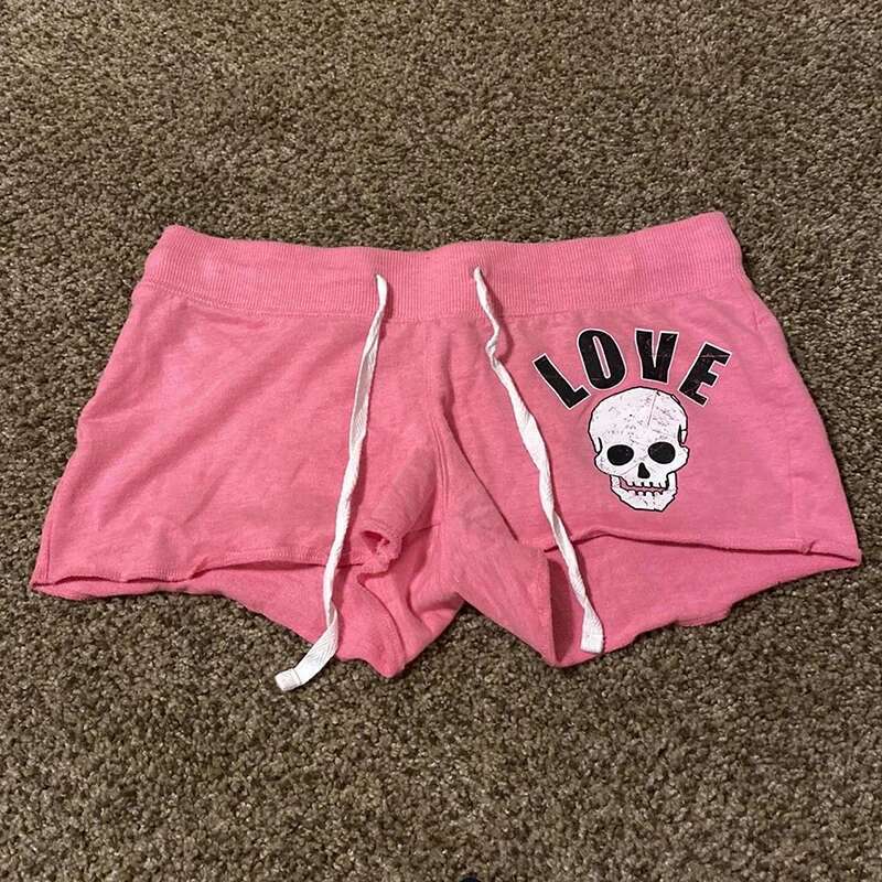Y2k Shorts Haruku Leopard Print Women Rock Gothic Retro Pants Hip Hop Streetwear Spice Girls Hot Pants Punk Sexy Trousers