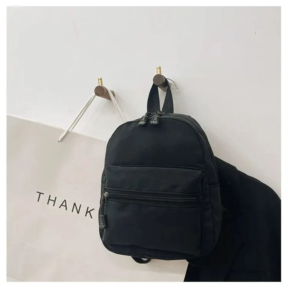 Mini Womens Backpacks Trend Nylon Female Bag Small School Bags White Rucksack For Teen Girls Fashion Casual Backpack 250408