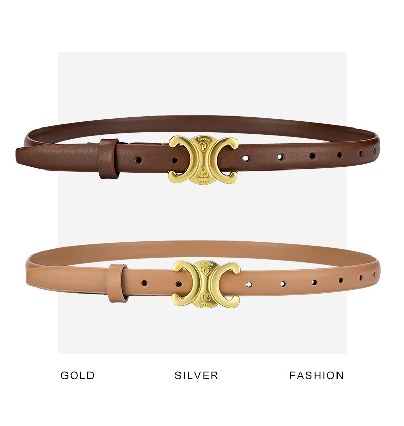 Belts for women designer Fashion Smooth Buckle Belt Retro Design Thin Waist Belts for Womens Width 2.0CM ceinture luxe Cowhide more Color top classic hits hots tyaa