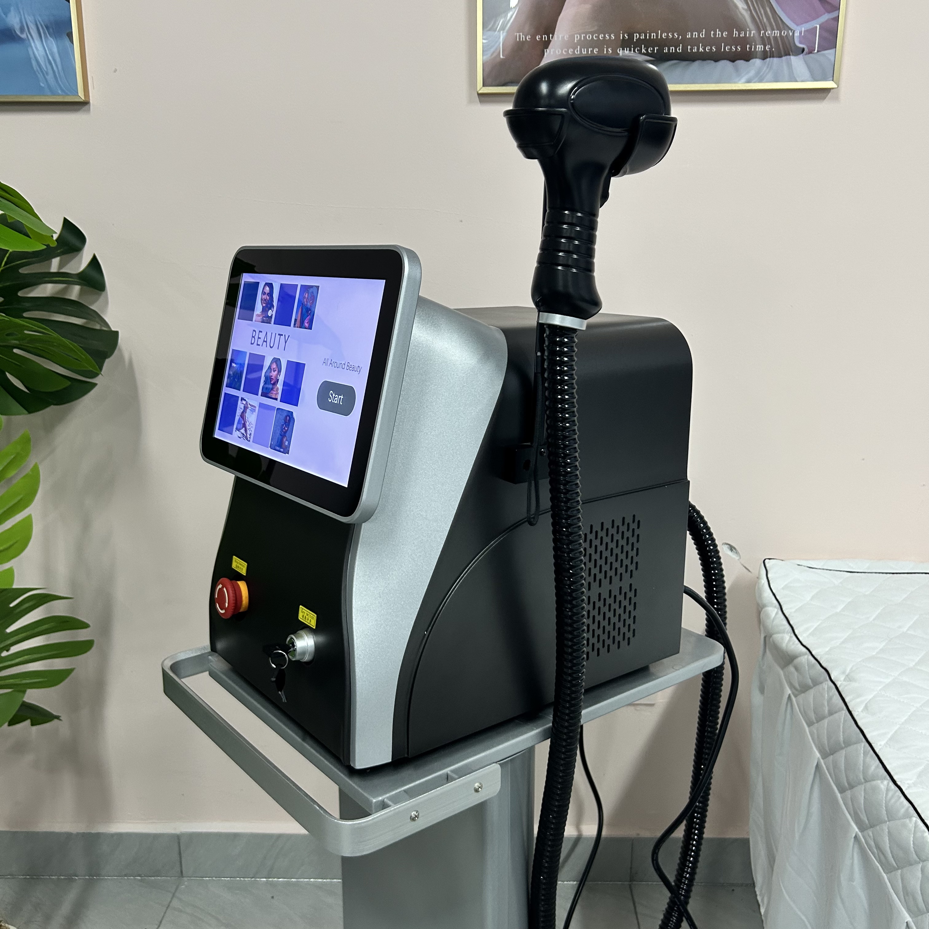 High Efficiency Diode Laser Epilator 10Bars High Power Ice Platinum Technology Painless Hair Removal for Salon & Home