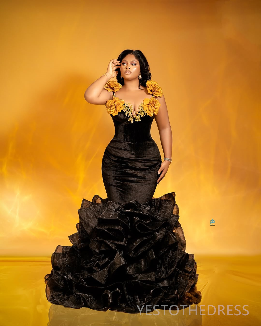 2025 Plus Size Black Prom Dress Mermaid Prom Dresses Evening Formal Gowns Off Shoulder Tiered Tulle Beaded Lace Birthday Second Reception Gowns For Wo