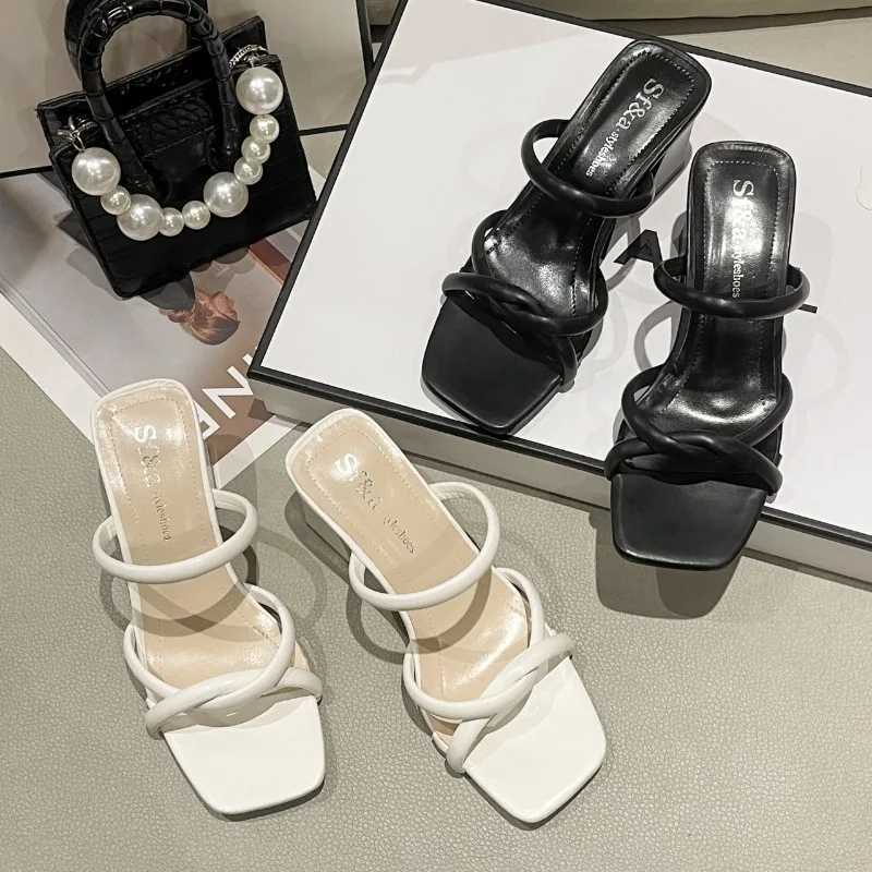 New summer Fi Versatile womens slider exterior womens high boots thick boots womens pumpXJ250407
