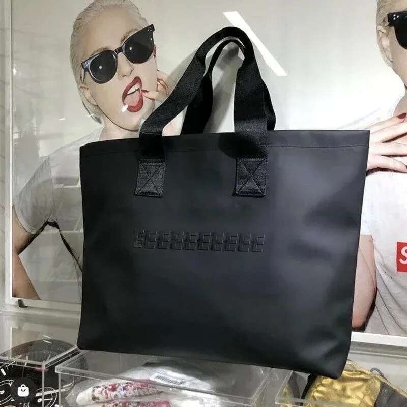 Trend Icon Men's Handbag Design 3D Letter Large Capacity Shoulder Classic Sports Tote Bag Travel Waterproof Backpack