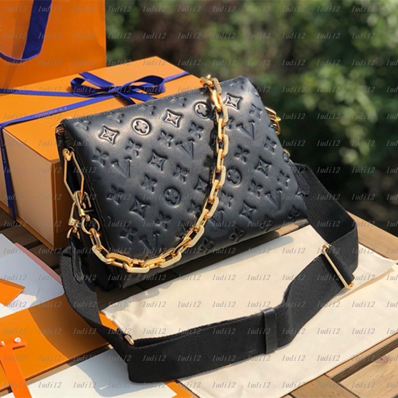 10a High quality coussin bag Womens crossbody shoulder bag designer handbag mirror quality envelope bag Luxury embossing bags Removable shoulder strap tote wallet