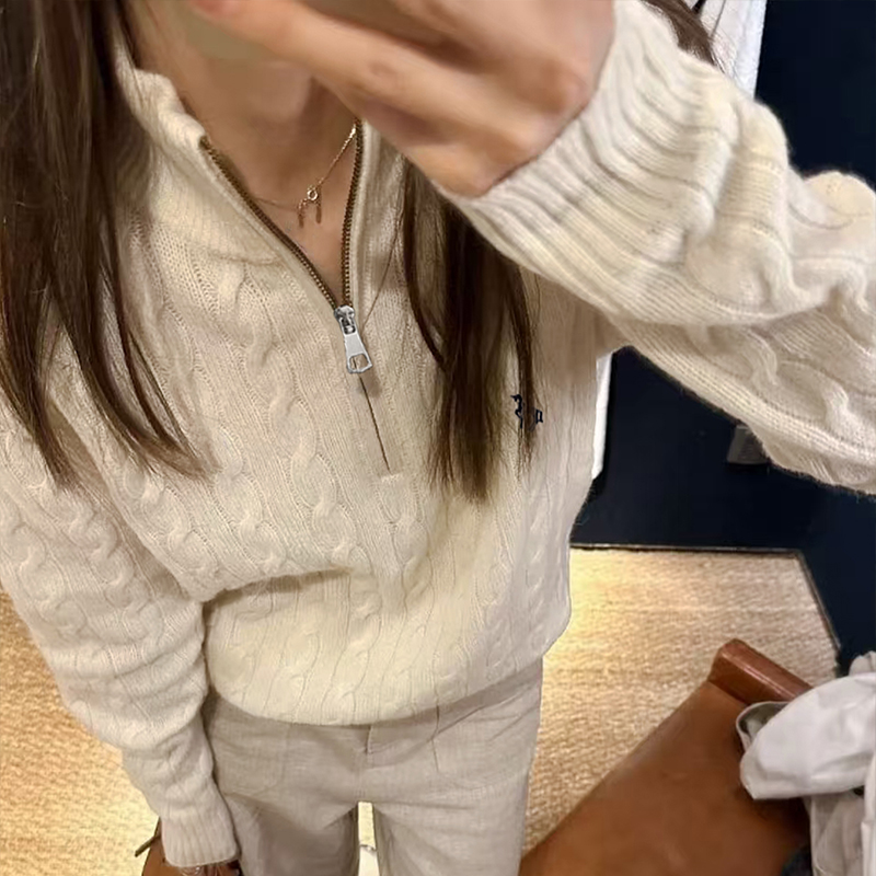 Women's solid color sports top, button-down long-sleeved sweater, small floral print on chest,pullover for women, for gym and running--SSJ024