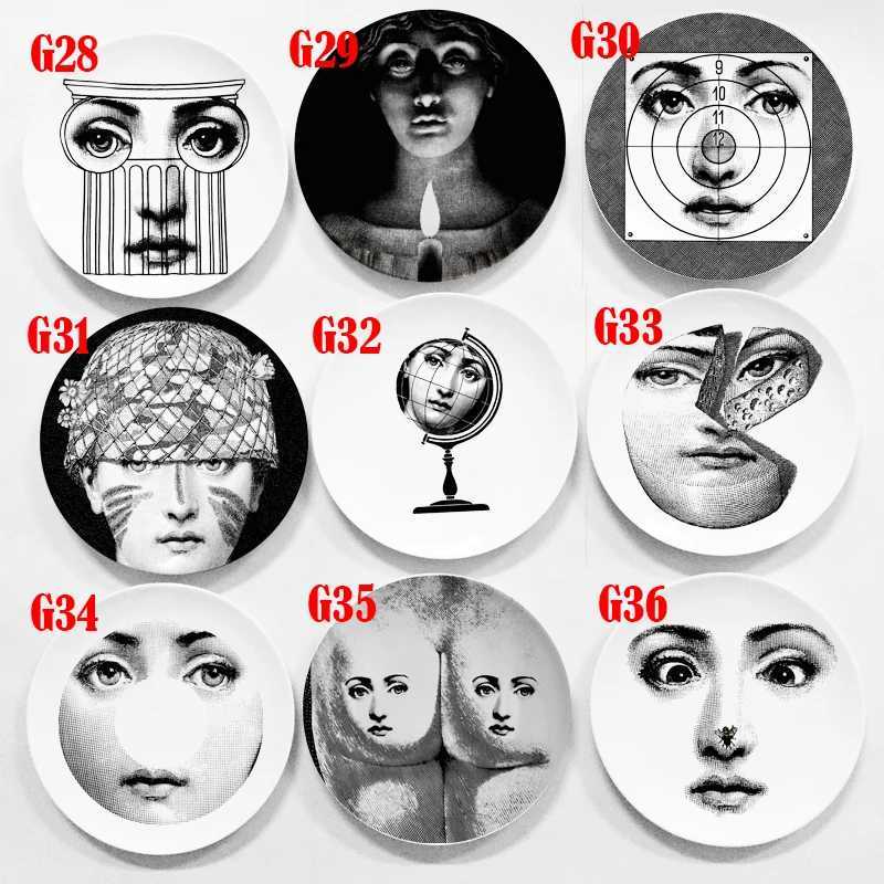 High quality Chinese Milan abstract design style room decoration hanging plate wall panel X2504081