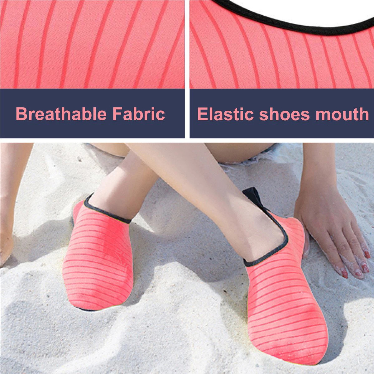 Quick-Dry Water Shoes Summer Swimming Shoes Light-Wight Barefoot Sneaker Men Women Yoga Shoes Arrival Size 36-46 250408