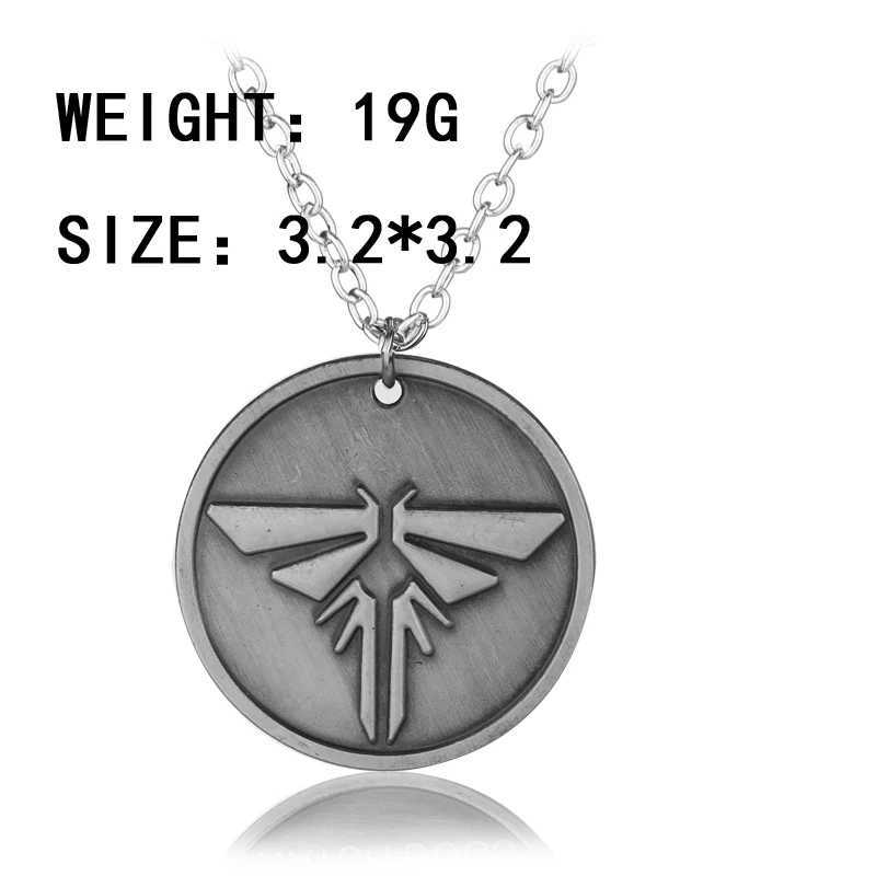 The Last Of Us Necklace The Last Survivors Round Grey Firefly Pendant Necklace For Men Fashion AccessoriesC250407
