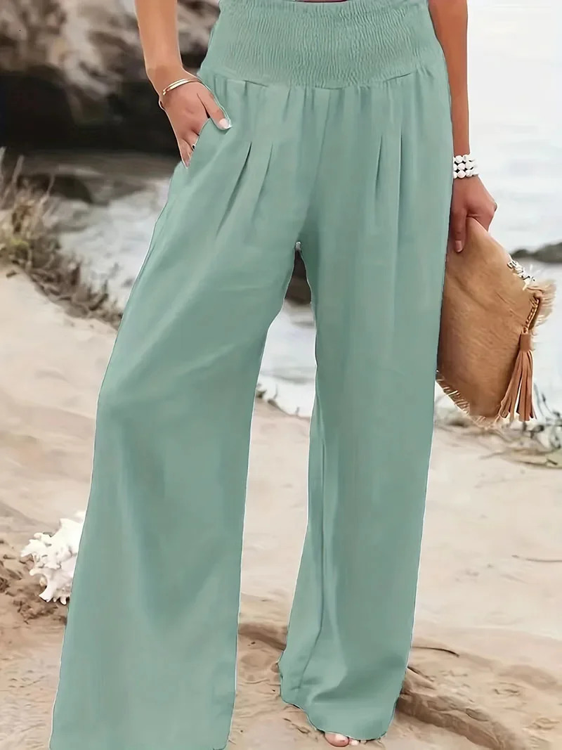 spring womens casual pants style comfortable mid waist 250407