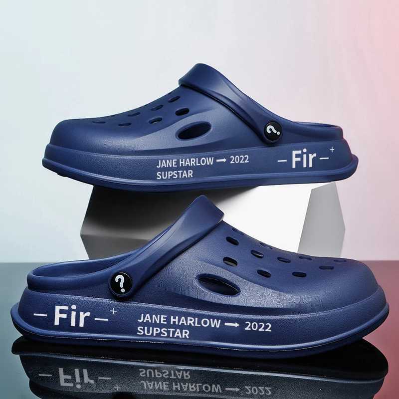 New Arrival Hole Shoes Outdoor Mens Sandals Breathable Lightweight Soft EVA Mens Slippers Mens Garden Shoes Clogs Couple Beach Casual Shoes T250407