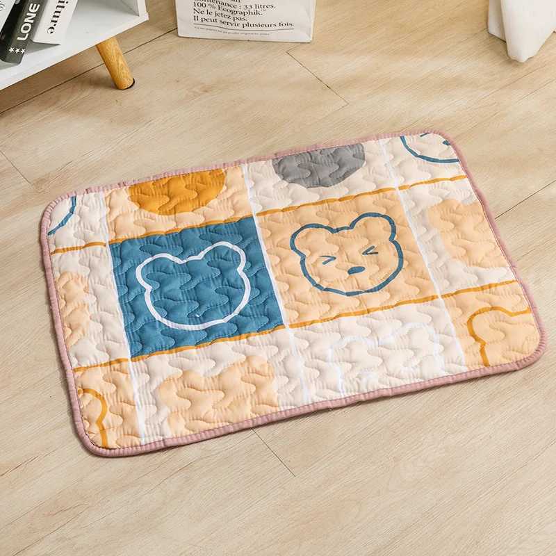 Anti slip pet mat dog mat sleep special cotton cat sleep mat comfortable and breathable carpet for summer pet products Y250407
