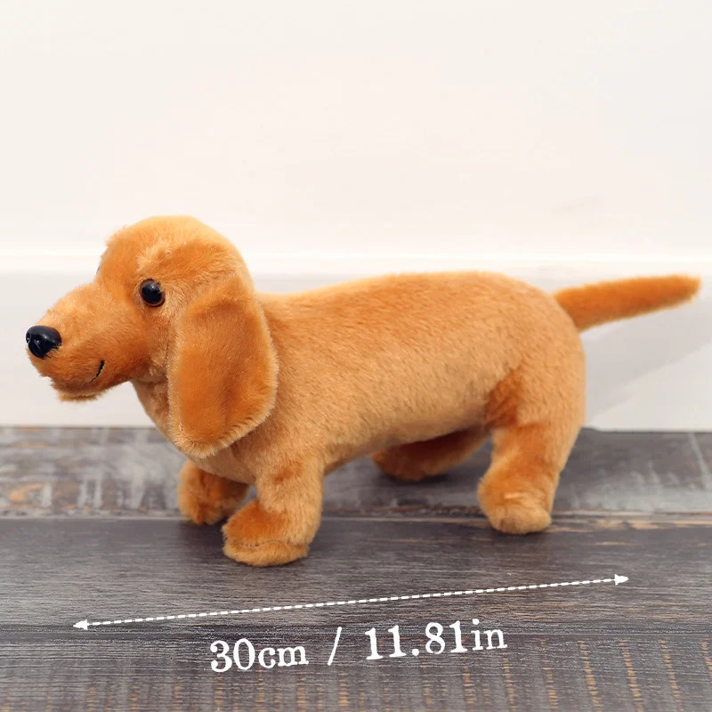 Hallowen Simulation Sausage Dog Plush Toy Cute Soft Stuffed Animals Dachshund Dog Doll Funny Home Party Decor Kids Birthday Gift 251107