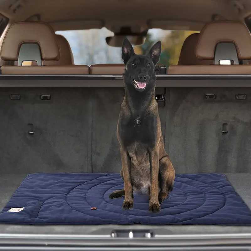 Portable pet mat foldable pet supplies waterproof dog bed with storage bag easy to clean dog house outdoor camping Y250407