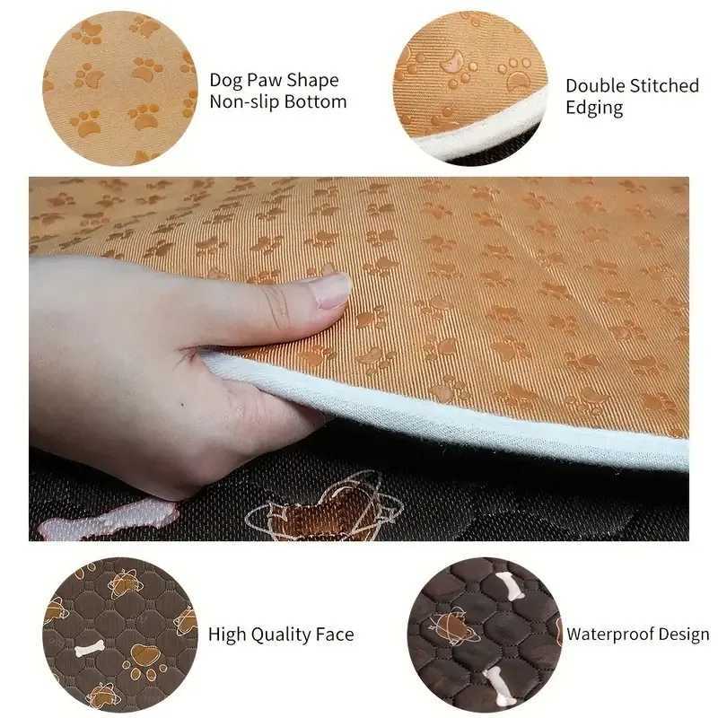 Biai Circle New Anti slip Pet Mat Waterproof Dog Urine Mat Breathable Cat Mat Washable Pet Diaper Mat Highly Absorbent Pet Mat Y250407