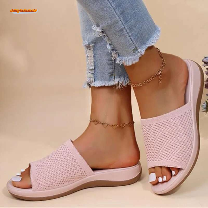 Summer Retro Shoes Outdoor Shoe Non-Slip Sandals For Women Slides Footwear Female Slippers Woman ddmykukumalu