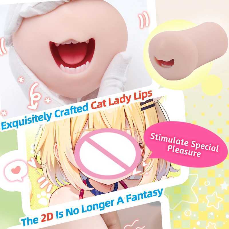 YUU Male Masturbator Realistic Mouth Deep Throat Pocket Pussy Oral and Tooth Tongue Sex ToyXJ250408