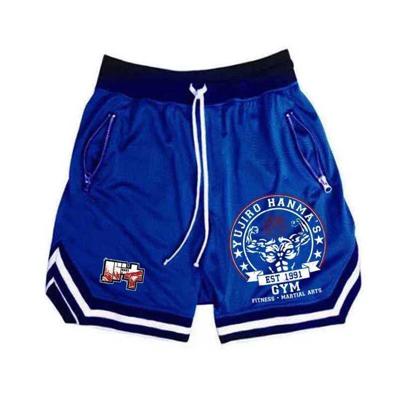 Hanma Baki Anime Short Film Mens Fast Drying Network Gym Shorts Breathable Fitness Jogger Summer Basketball Sports Scanning MensXJ250407