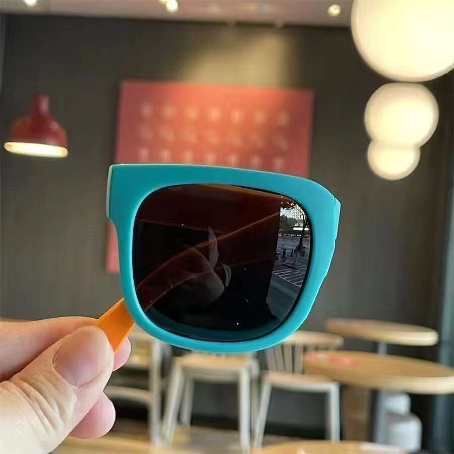 Aodun Kids Shades Multi Colors Uv Protection Portable Sunglasses Plastic Flexible Summer Beach Folding Sun Glasses