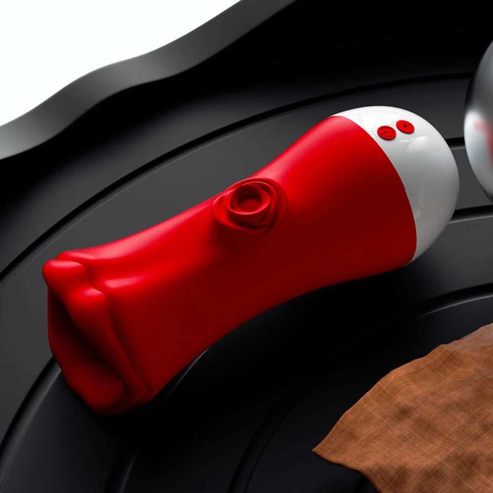 Male Glans Training Deep Throat Sucking Vibration Penis Oral Masturbation Cup Exercise Machine Adult Product Portable Electric Sex ToyXJ250408