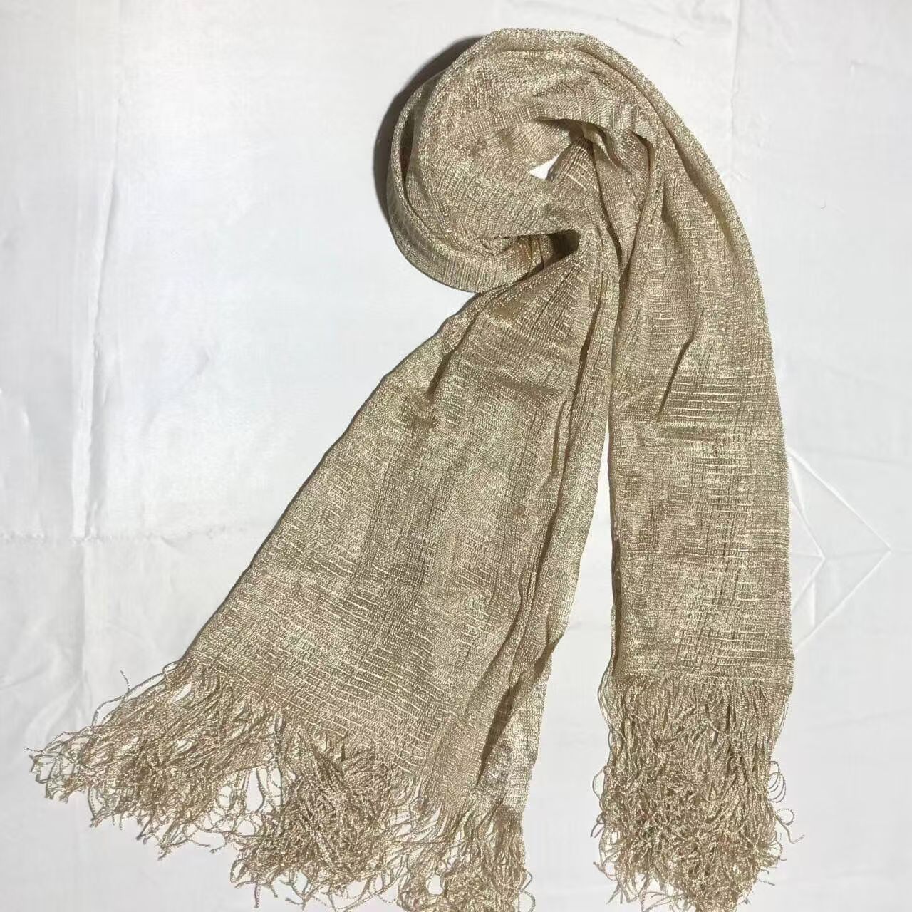 T435 spring and autumn summer ice silk thin scarf solid color leisure long silk scarf shawl