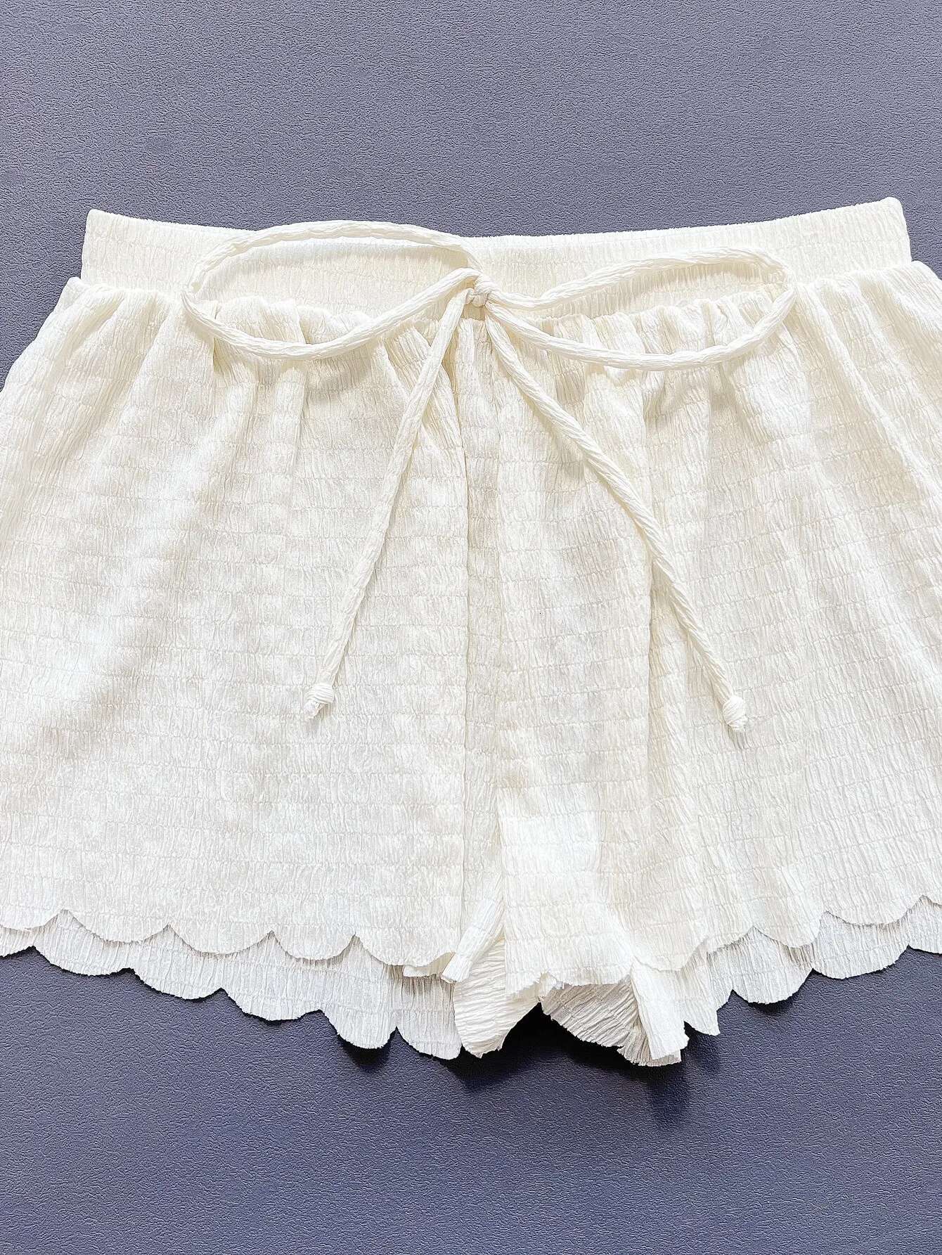 Dongdumaoyi Sexy White Bikini Women Halter Ruffles Push Up Drawstring High Waist Panties Piece Swimsuit Beach Bathing Suit Swimwear