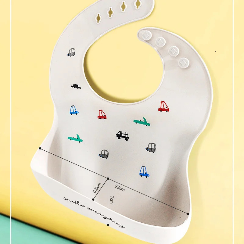 Silicone Baby Bibs 4 Speeds Adjustable Baby Apron For Boy Girls Portable Toddler Feeding Painting Dirt Isolate Pocket Baby Stuff 250408