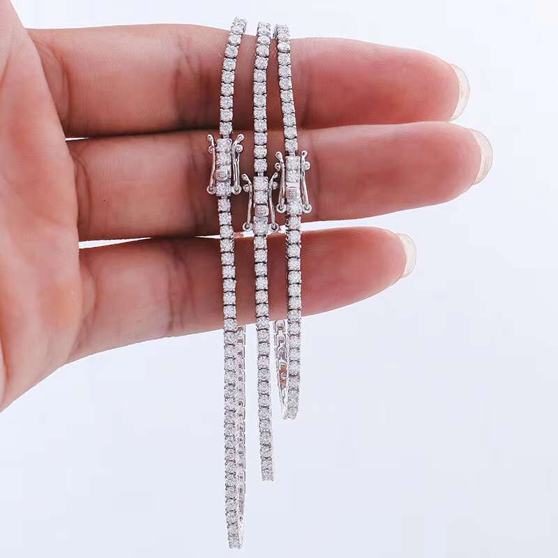 3 mm 8 Inches Hot Sale Wholesale Customized Women Bracelet Moissanite Tennis Chain