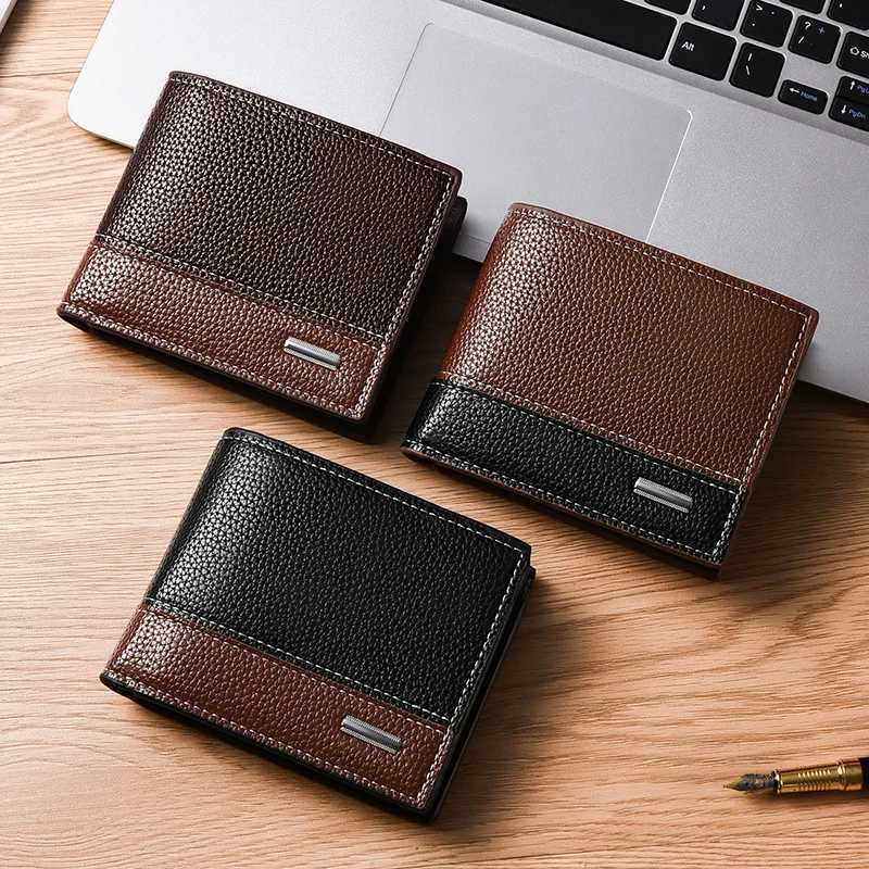 2025 PU Leather Men Wallets Male Bag Small Multifunctional Money Coin Purses Dollar Large Capacity Design Slim Casual Wallet H25110711