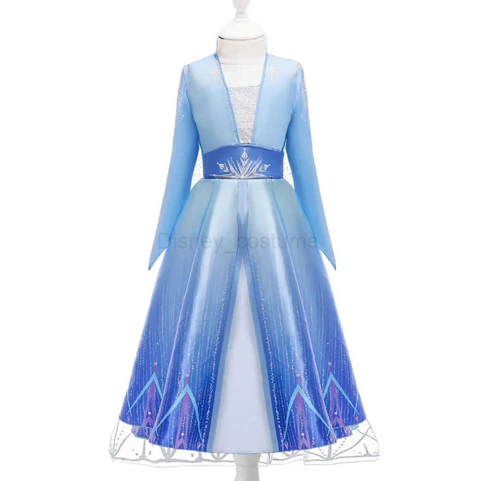Disney Snow Queen Girls Dress Princess Anna Elsa 2 Dresses Kids Fancy Children Vestidos Birthday Carnival Fancy Party Disguise X250408