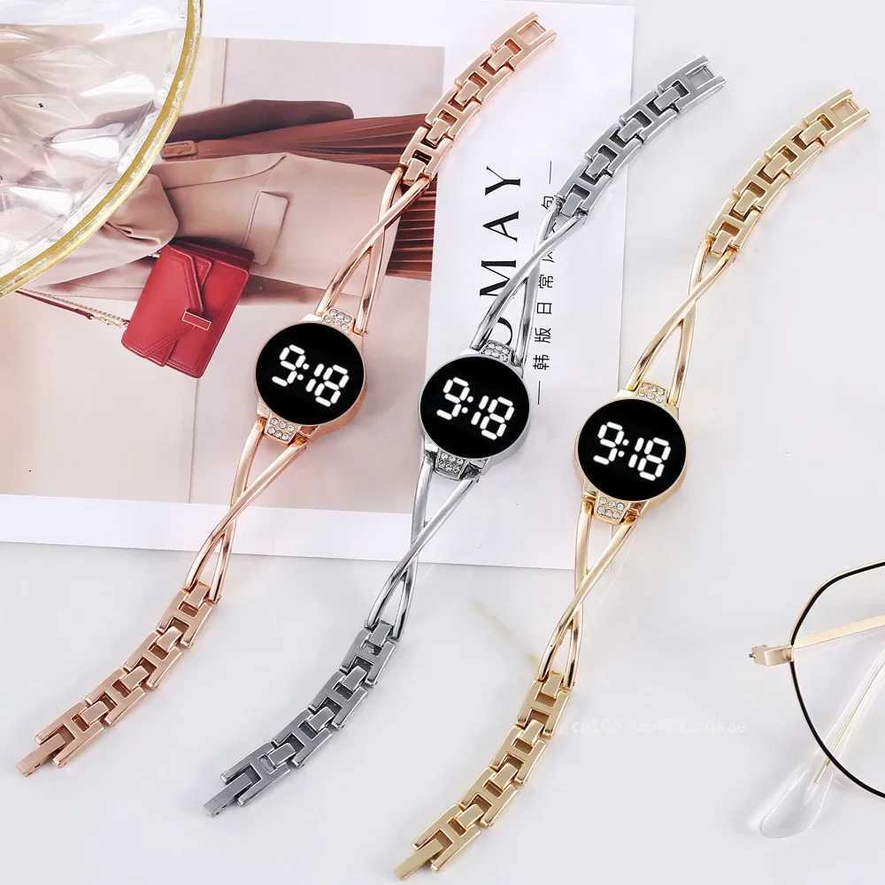 Womens Fashion Watch Womens Touch Screen Womens Time Belt Electronic Student Womens Bracelet Watch Simple Style WatchT250408