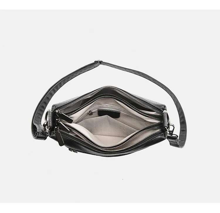 Genuine Multi-Compartment Large Capacity Hangbag,Versatile Soft Cow Leather Shoulder Crossbody Bag For Women