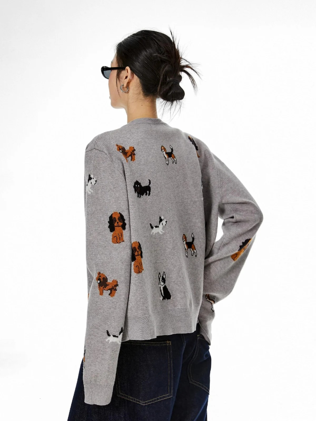 Knitted sweater cardigan woolen womens embryonic fashion single chest versatile American short shirt spring jacket LazyStyle 250407