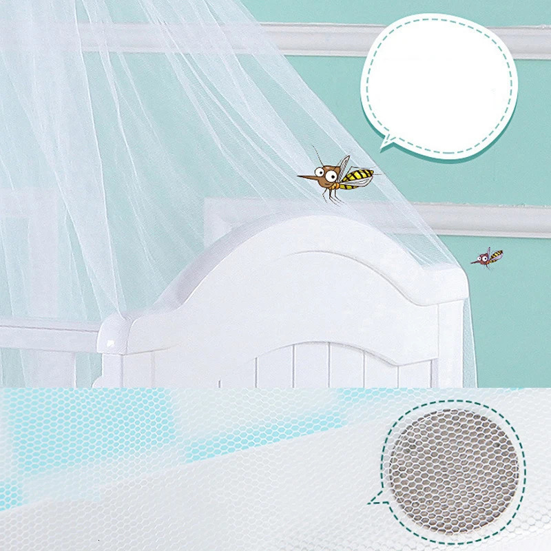 Universal baby mosquito net crib mosquito net bassinet ceiling rack detachable crib support tent foldable portable mosquito net 250408