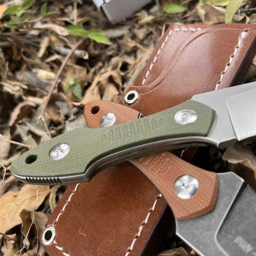 GiantMouse GMF3 fixed blade knife 8Cr13Mov blade G10 handle high-quality pocket knife outdoor EDC camping hiking tool gift X250408