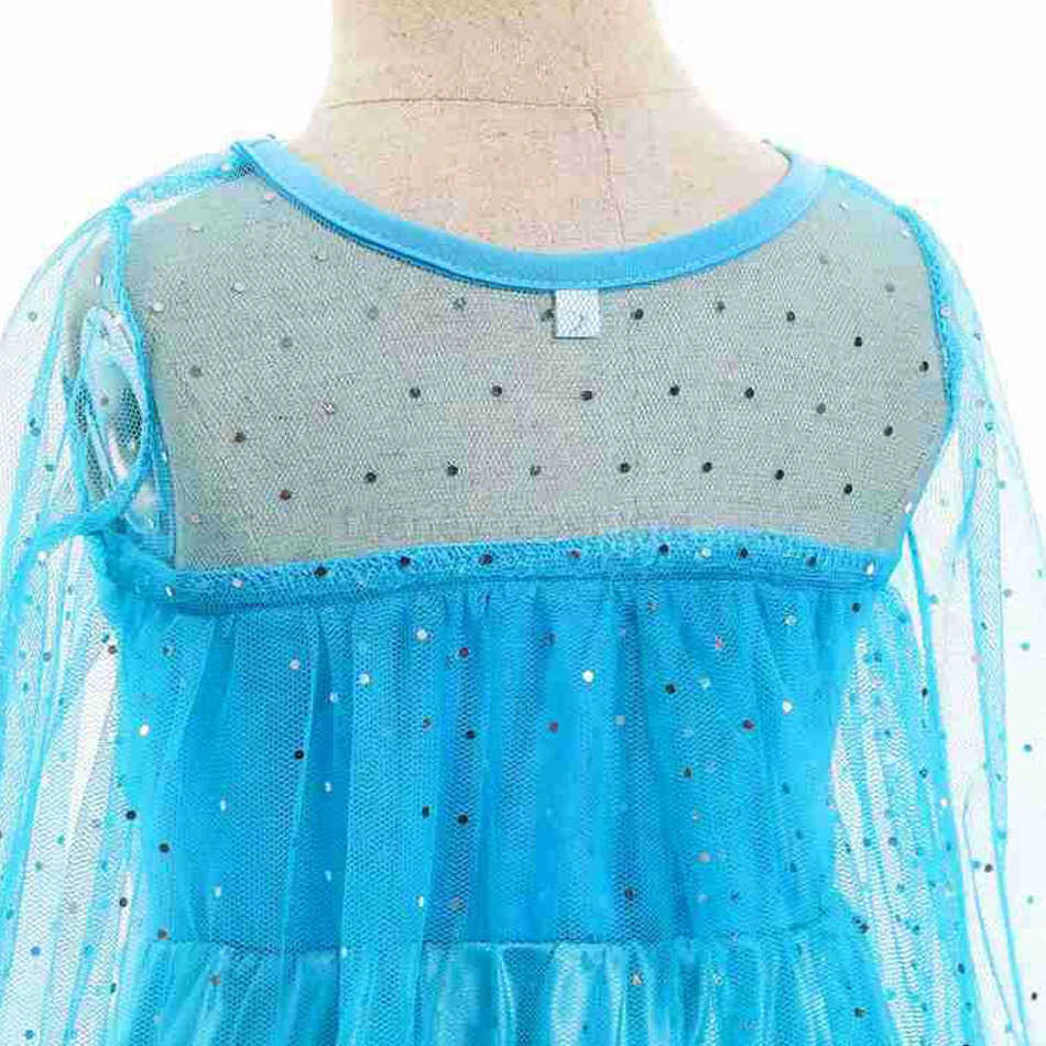 Disney Elsa Girl Birthday Princess Costume Childrens Halloween Carnival Easter Party Role Playing Girl Costume X250408