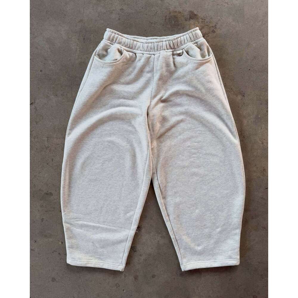 American casual cut simple hooded sweatshirt loose solid color versatile set