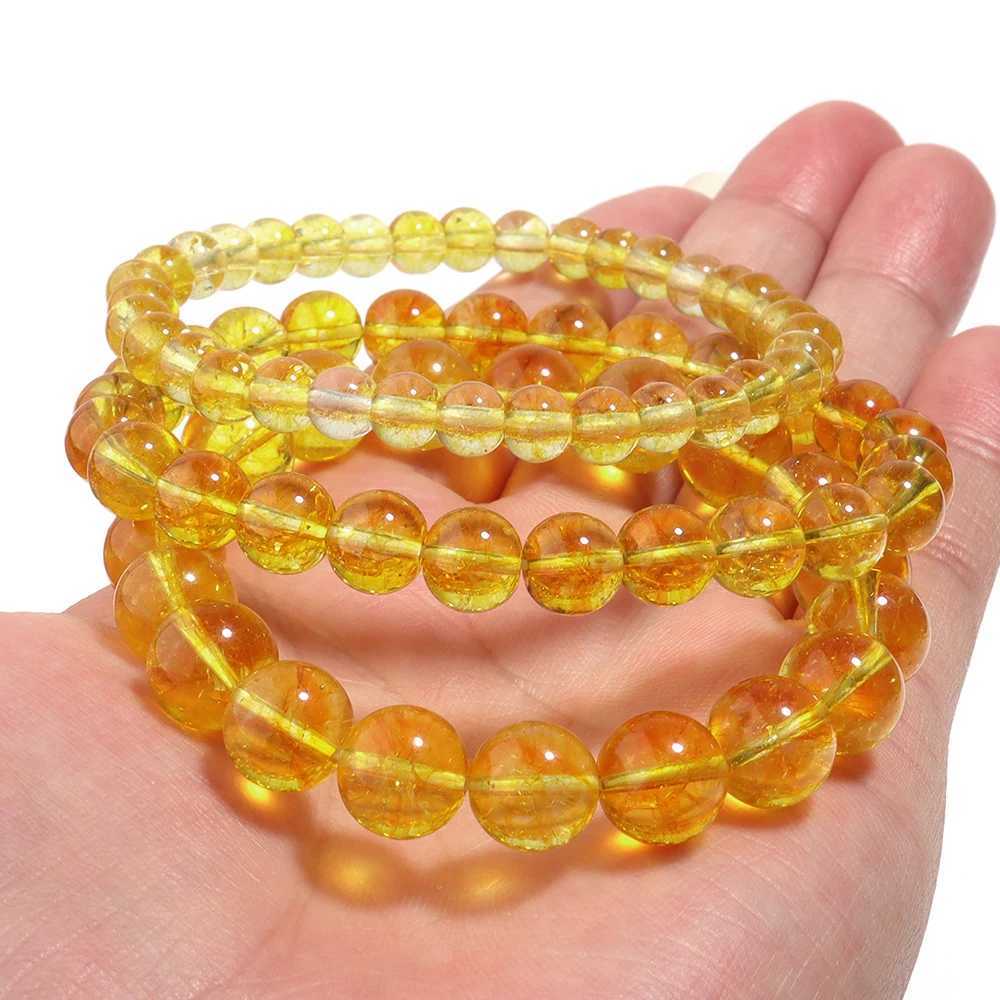 OAIITE Citrine Bracelet for Wen Quartz Crystal Agate Jewelry Birtay Gift Yoga Metion Streh Wealth Bracelet for MenC250408