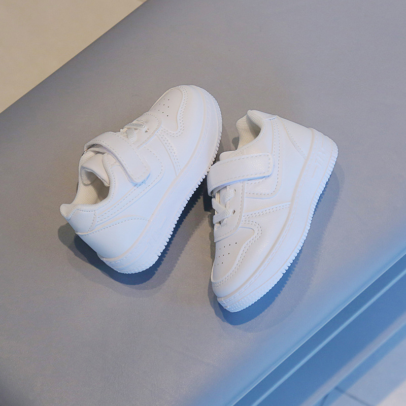Toddler Baby Kids Fashion Design Walking Shoes Sneakers White Non-slip Casual Shoes Cutefeet Boys Girls Board Shoes Size 21 - 32 C0633