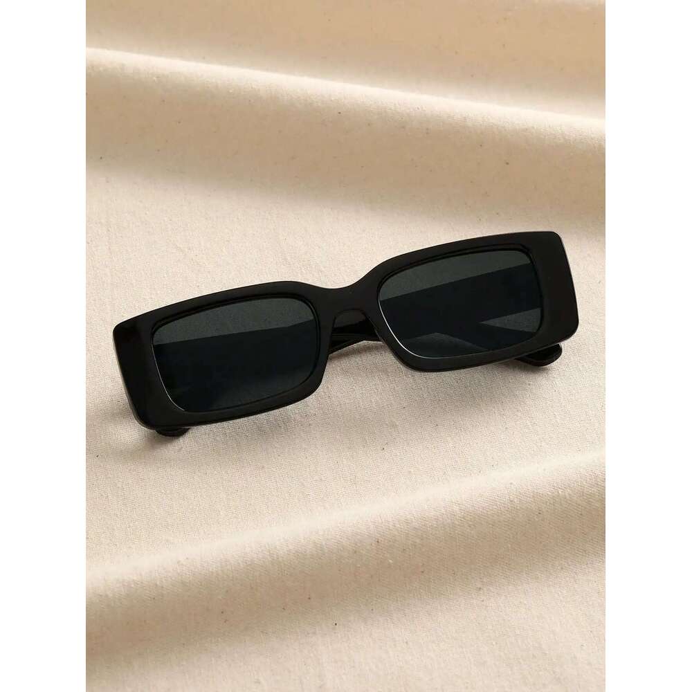 1 PC Unisex Plastic Square Fashion Sunglasses For Beach Play And Daily Photography