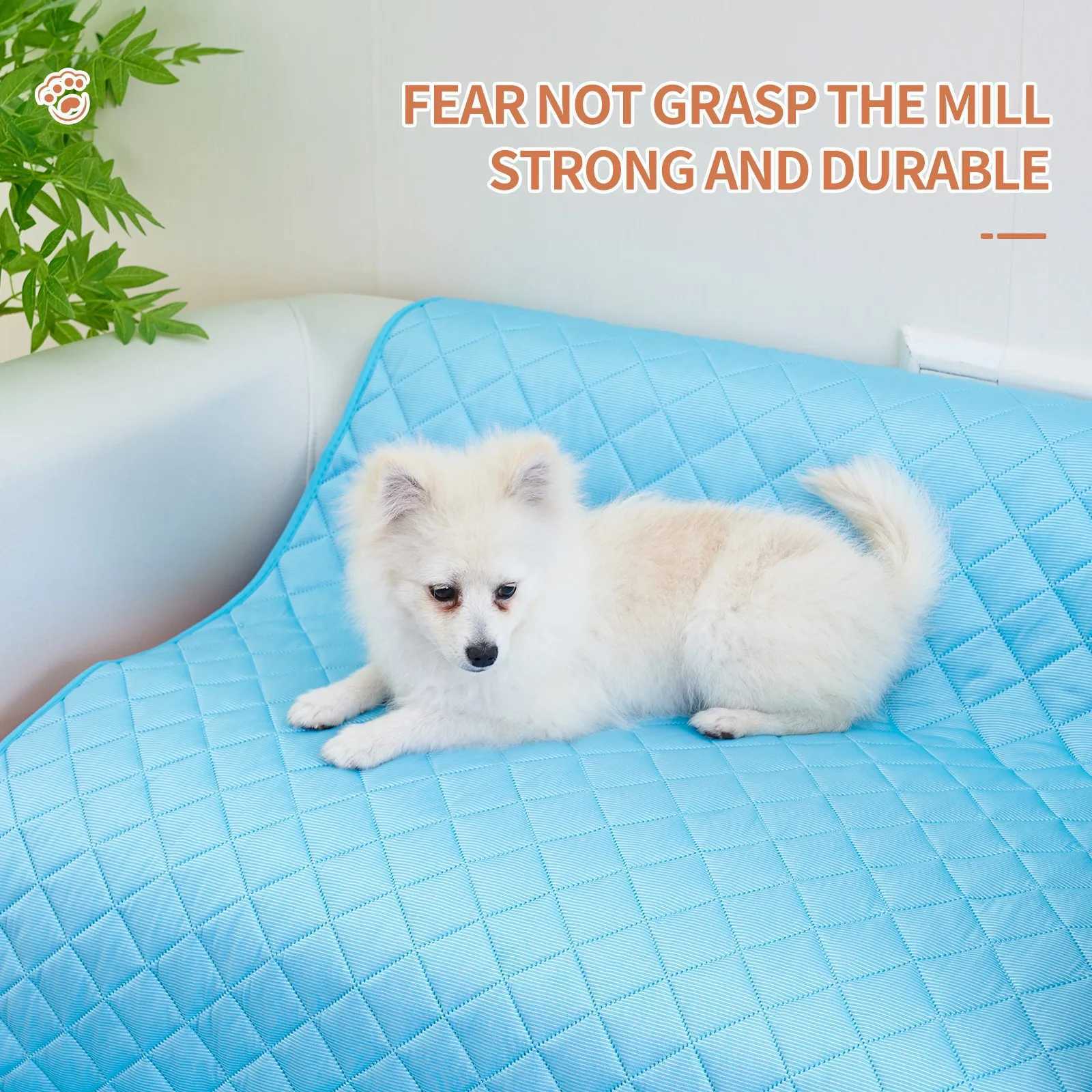 Dog cooling pad dog and cat pet cooling pad summer ice silk dog cooling pad and washable urine pad Y250407