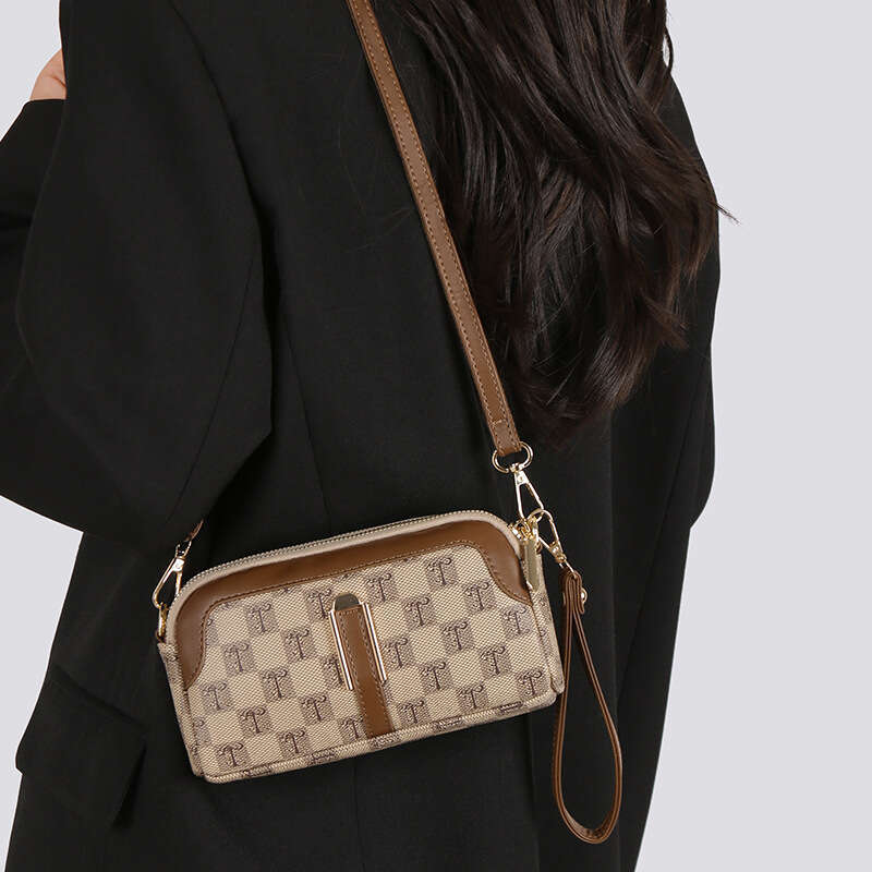 Women's Small New Coin Purse Fashionable Phone for Middle-aged Moms Single Shoulder Crossbody Bag Monogram Clutch Mini Luxury Brands Handbags